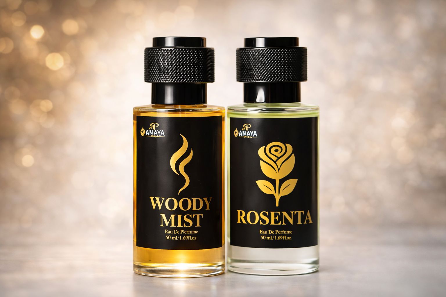 Anaya Woody Mist & Rosenta Perfume Combo (For Men & Women) – Long Lasting Eau De Parfum | 50ml + 50ml