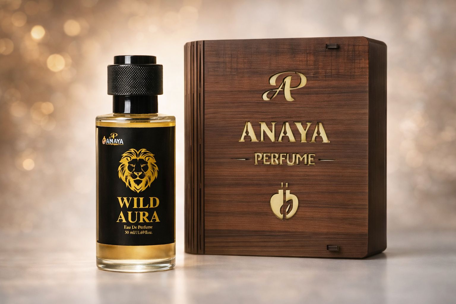 Anaya Wild Aura Premium Eau de Parfum | Fresh & Spicy Aromatic Fragrance | Long Lasting Luxury Perfume for Men | 50ml